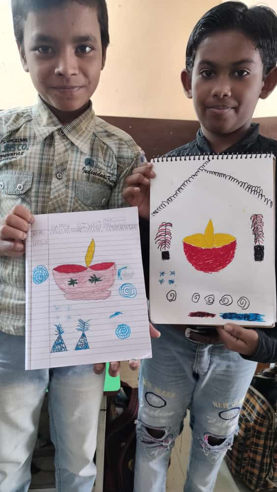 NGO Kids Celebrating Diwali