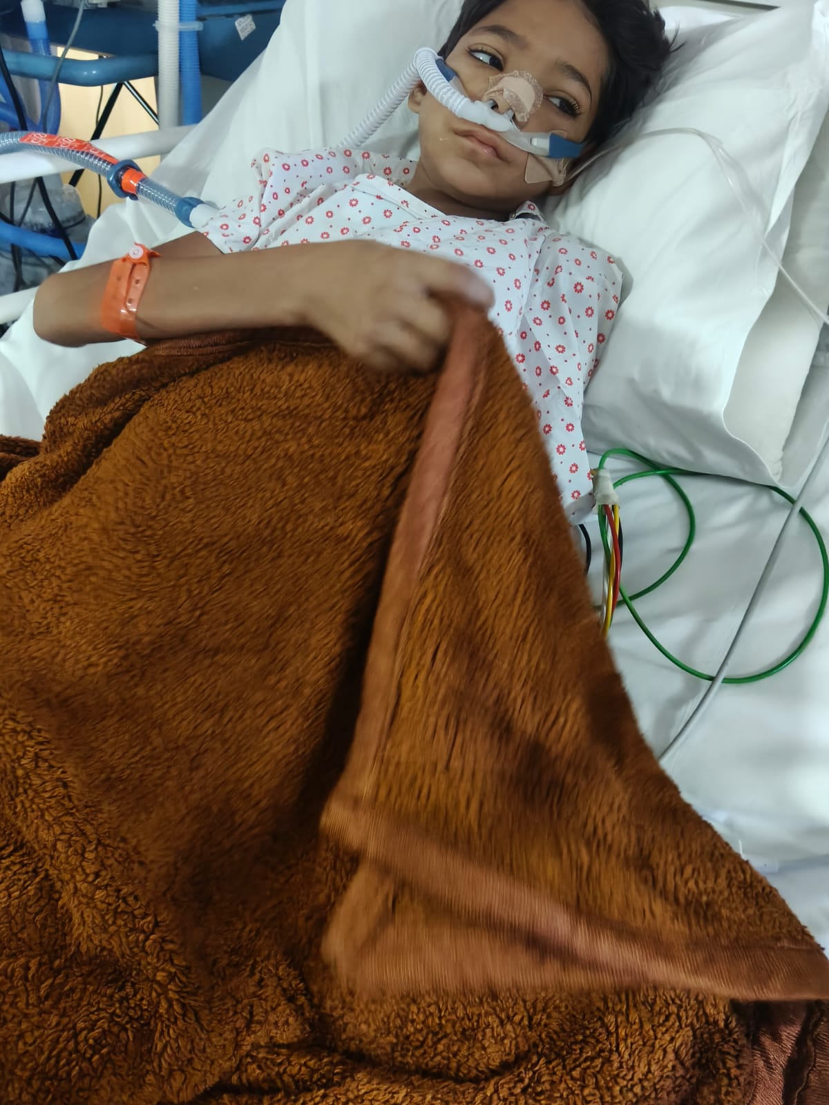 Pritam in Hospital Bed
